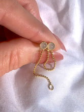 Load image into Gallery viewer, CONVERTIBLE CHAIN EARRINGS // rose quartz