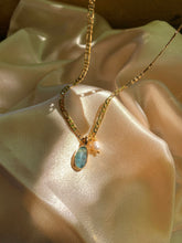 Load image into Gallery viewer, Aquamarine and Pearl Necklace
