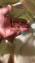 Load and play video in Gallery viewer, Apatite And Pearl Necklace
